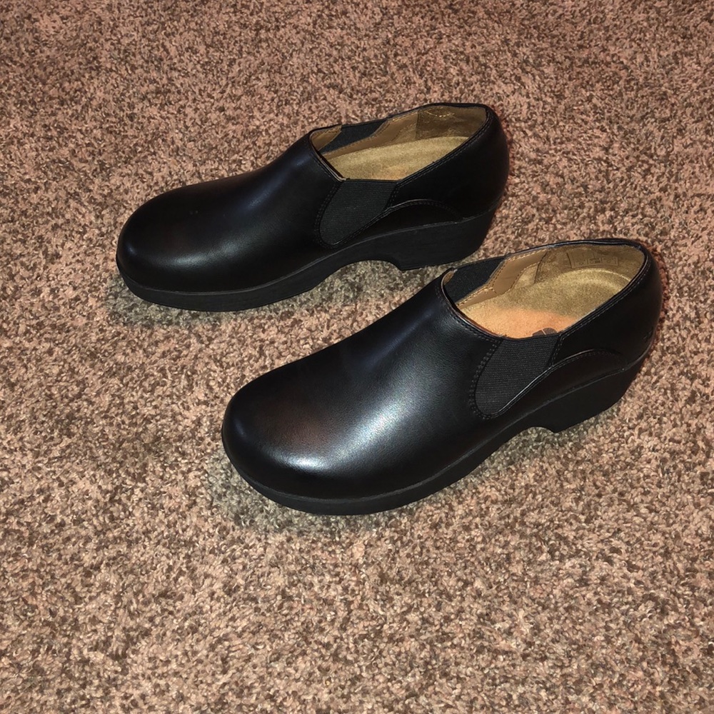 Work Slip/Water Resistant black Shoes for Crews